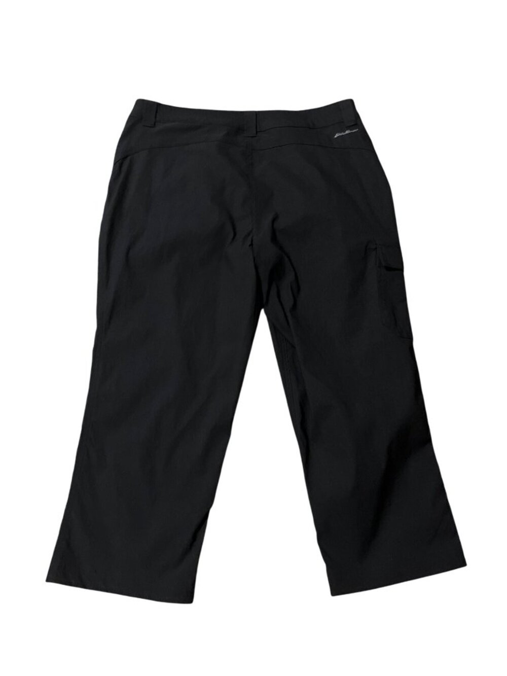 Eddie Bauer Womens 8 Black Cargo Capri Pants Outdoor Hiking Casual Stretch - Picture 4 of 15